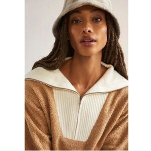 Anthropologie Tan and Cream Jacket